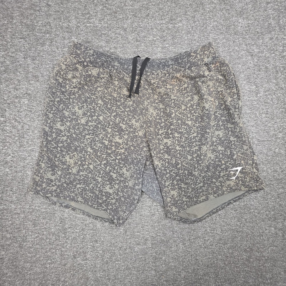 Gymshark Legacy Shorts Mens Sz XL Gray Sweat Short Elastic Drawstring Training